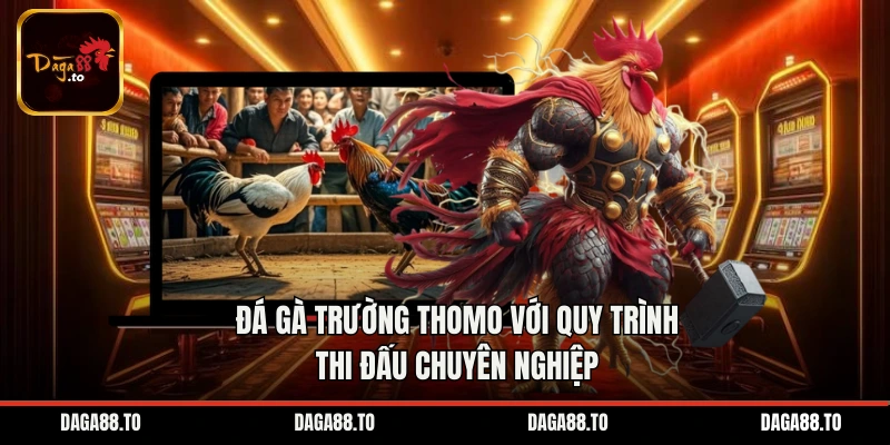 Đá gà trường Thomo với quy trình thi đấu chuyên nghiệp