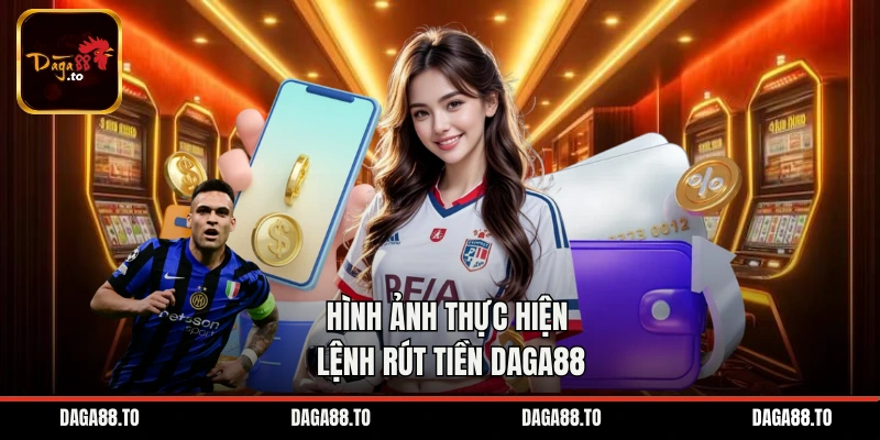 Hình ảnh thực hiện lệnh rút tiền Daga88