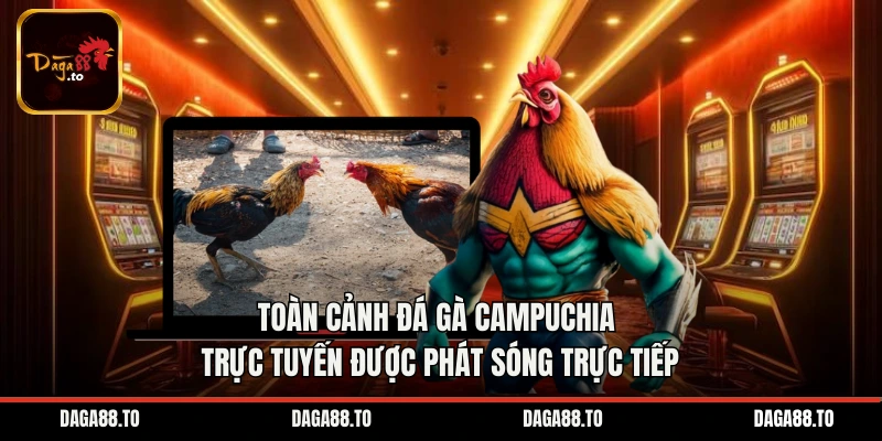 Toàn cảnh đá gà Campuchia trực tuyến được phát sóng trực tiếp